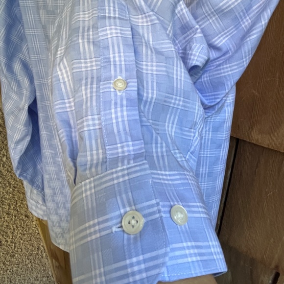 Roundtree & Yorke Gold Label 17 32/33, Pronto Uomo L NonIron Cotton Plaid Bundle - Picture 5 of 16